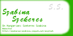 szabina szekeres business card